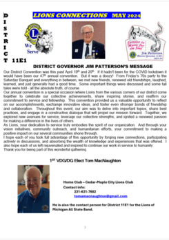 August District 11E1 Newsletter